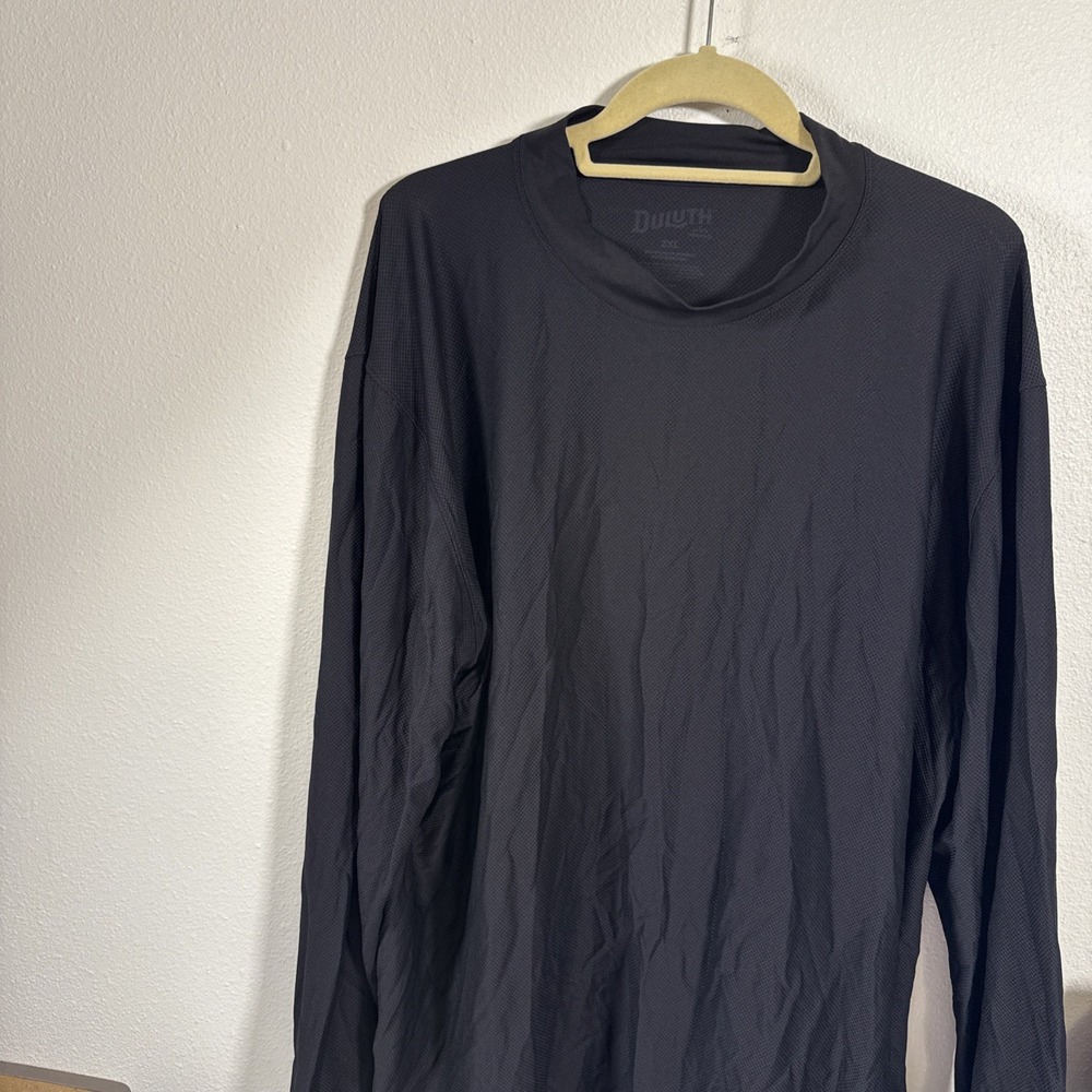 Duluth Trading Men Go Buck Naked L/S Shirt Sz 2XL‎ Black Athletic Hiking C2